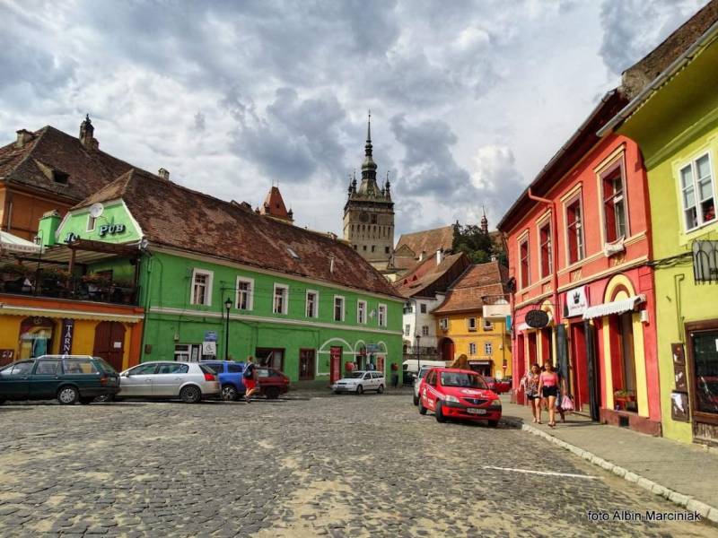 Sighișoara miasto w środkowej Rumunii w Siedmiogrodzie